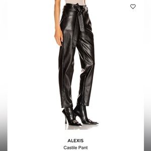 Alexis Castille Pant - Vegan Leather